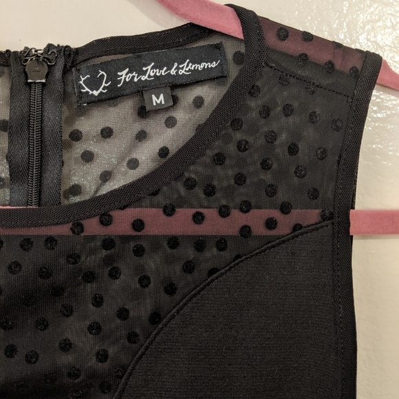 For love and lemons black mesh skater casual dress - Picture 7 of 7